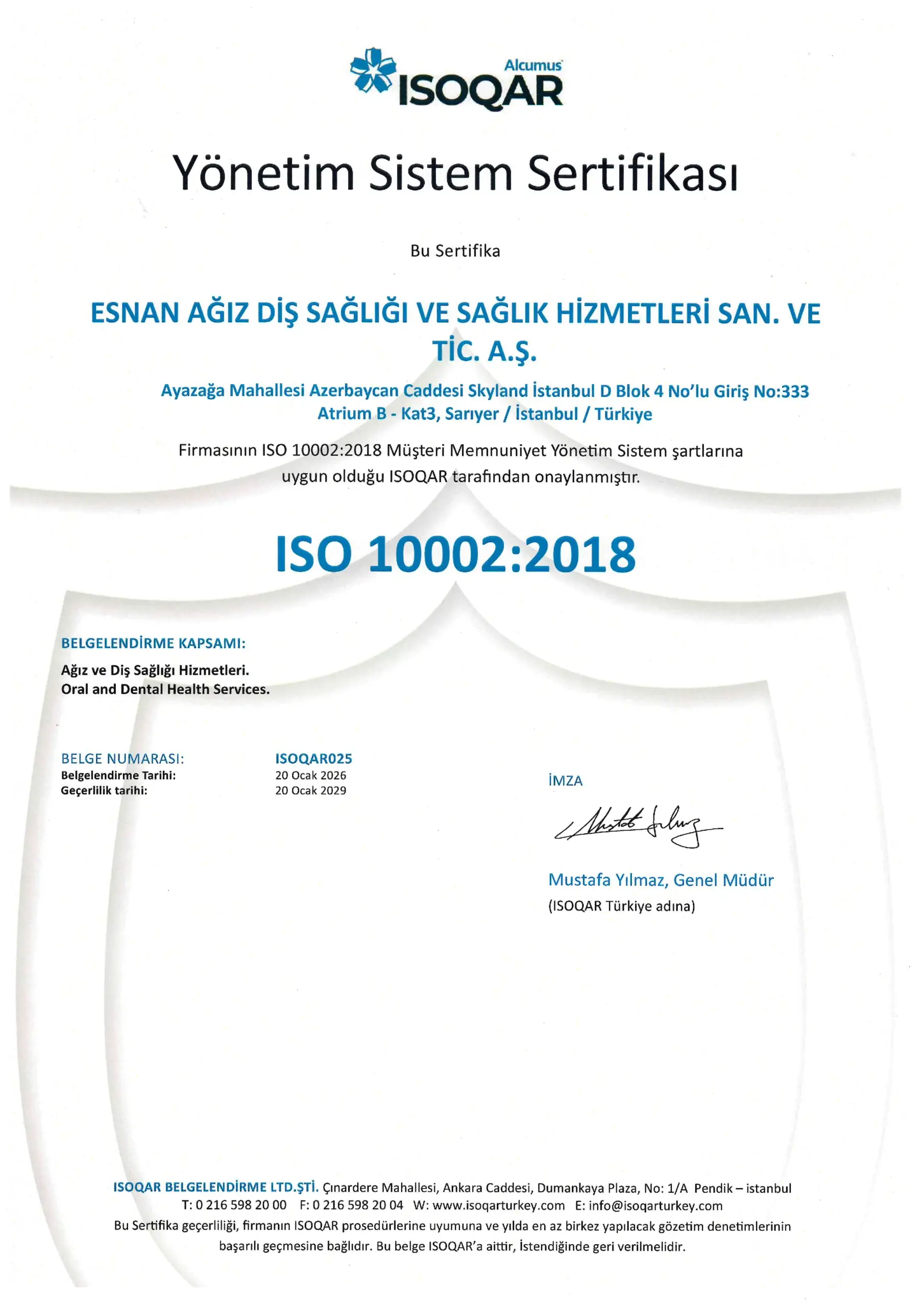 esnan_ISO-10002-Certificate