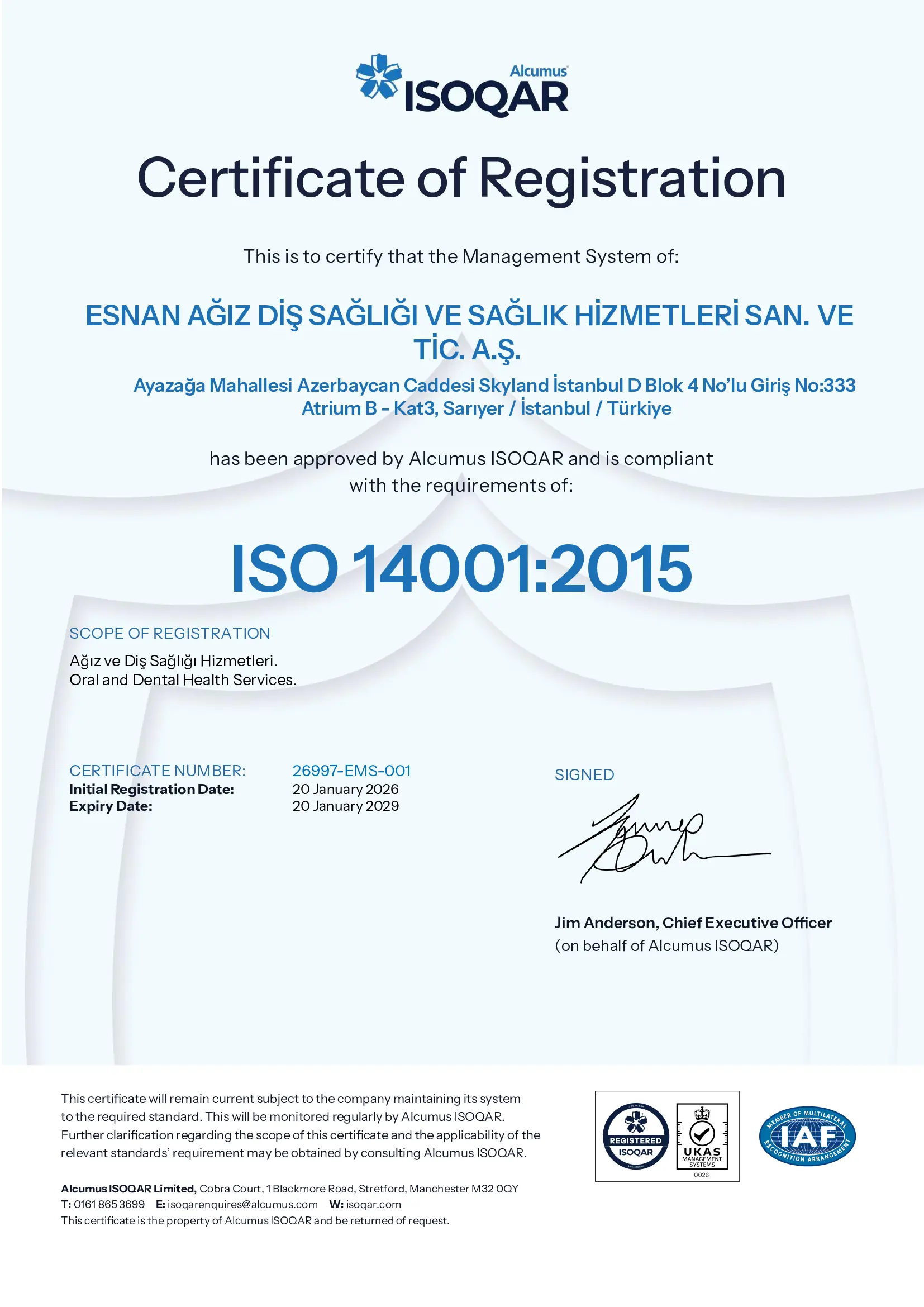 esnan_ISO-14001-Certificate