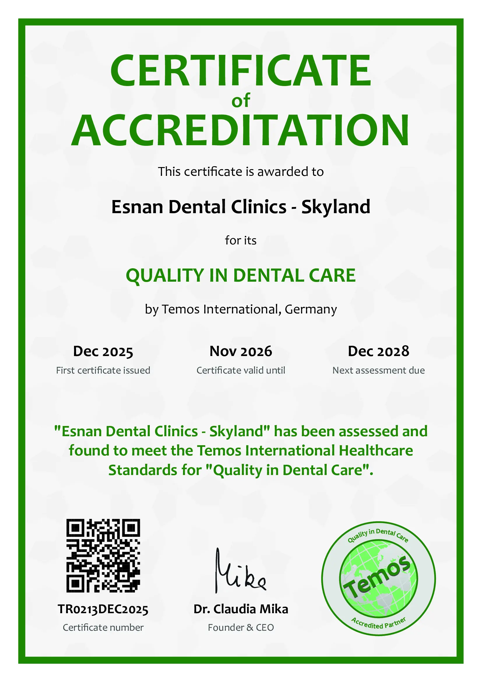 esnan_TEMOS_Quality_in_Dental_Care