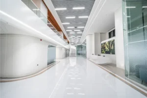 Luxury interior design of the Esnan Dental Clinic Skyland branch patient relaxation area.